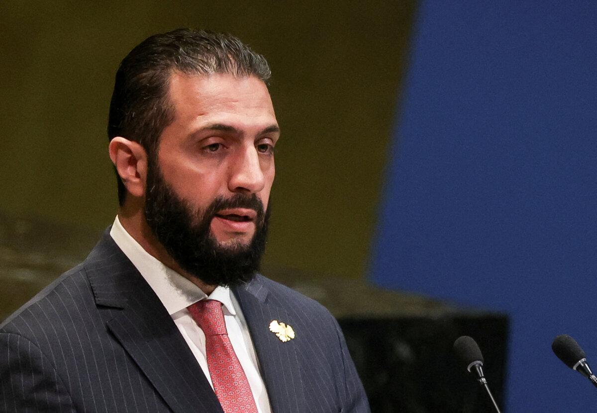 US-Backed Kurdish Group, Damascus Agree to Cease-Fire in Northern Syria 3 Syrian leader Ahmed al-Sharaa addresses the 80th U.N. General Assembly (UNGA) at the U.N. headquarters in New York on Sept. 24, 2025. (Shannon Stapleton/Reuters)