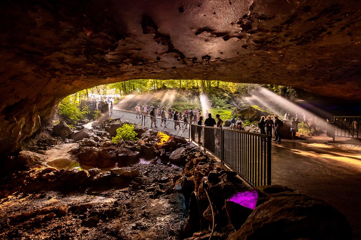 The opening of Big Mouth Cave at The Caverns, Tennessee’s newest underground music venue. (The Caverns)