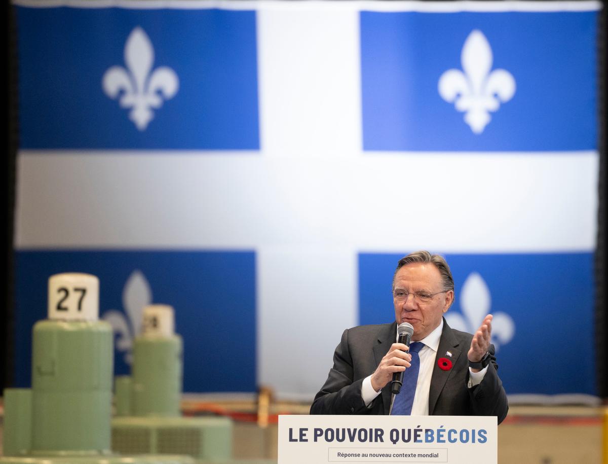 Quebec Premier Lays out Economic Vision, Warns Economy Headed for Tough Times