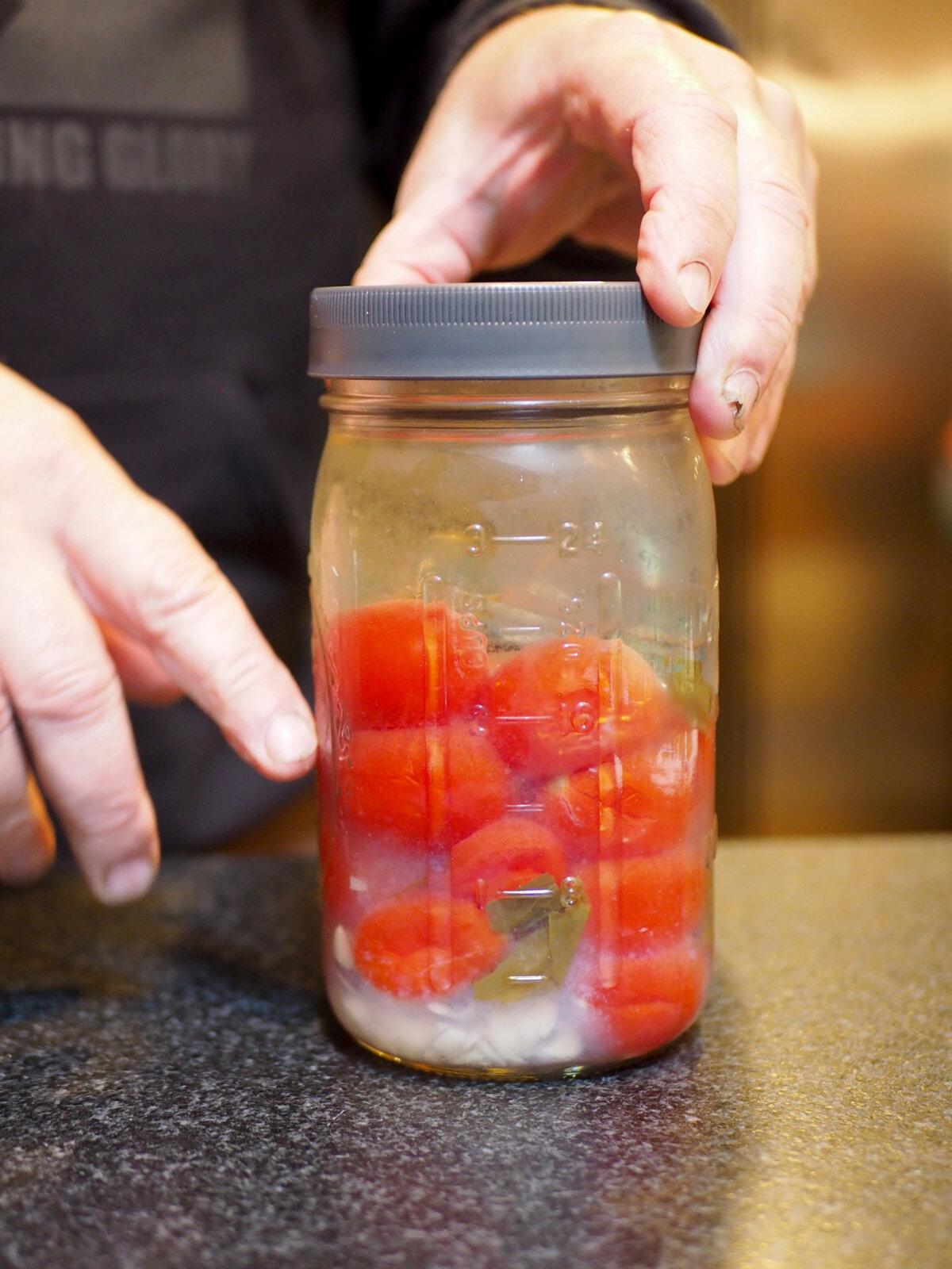 North Versailles YouTuber Noah Antes turns fermented cherry tomatoes into "flavor bombs." (Sono Motoyama/Pittsburgh Post-Gazette/TNS)
