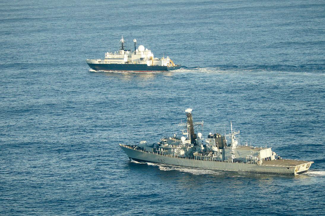 UK Says ‘Military Options Ready’ After Russian Ship Uses Lasers Against Air Force thumbnail