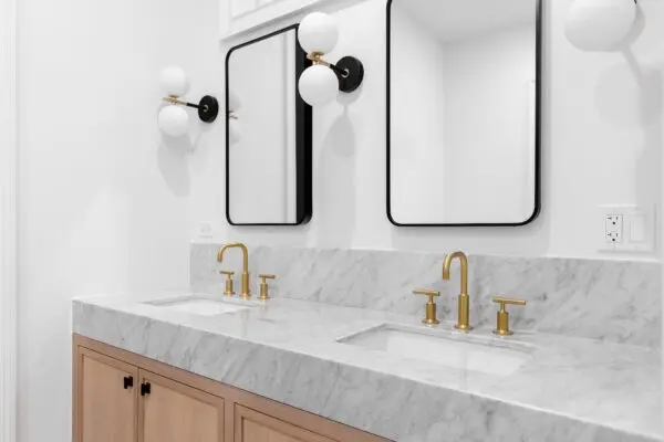 A Cultured Marble Bathroom Is Stunning