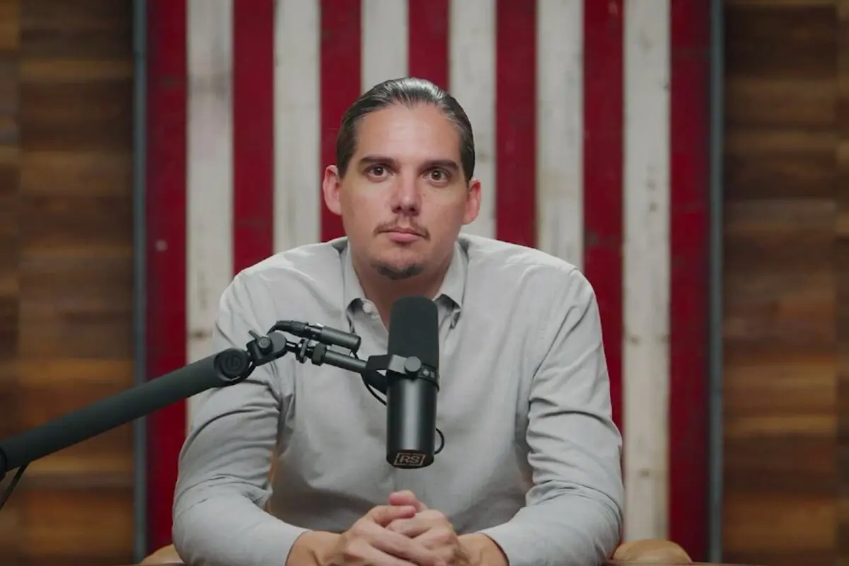 Conservative commentator Robbie Starbuck sits for an online interview for the Epoch Times documentary “Truth Under Fire: The Framing of Charlie Kirk.” (The Epoch Times)