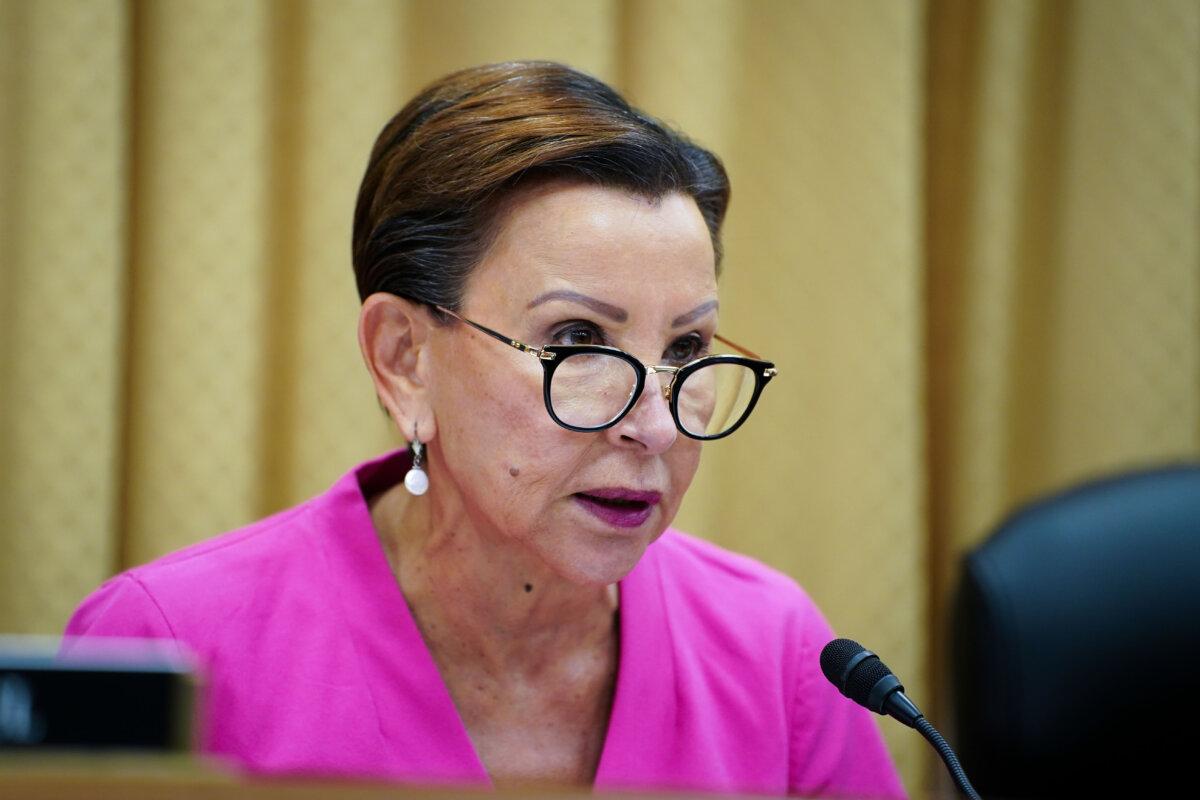 Rep. Nydia Velázquez (D-N.Y.) speaks at a hearing in Washington on July 13, 2023. (Madalina Vasiliu/The Epoch Times)