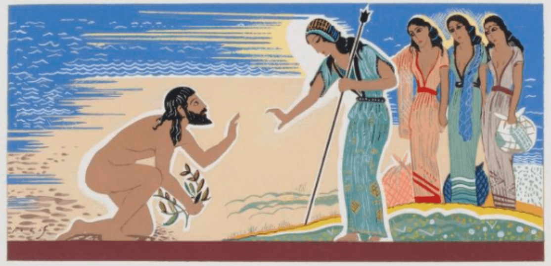 Illustration by François-Louis Schmied for Homer's "Odyssey." (Public Domain)