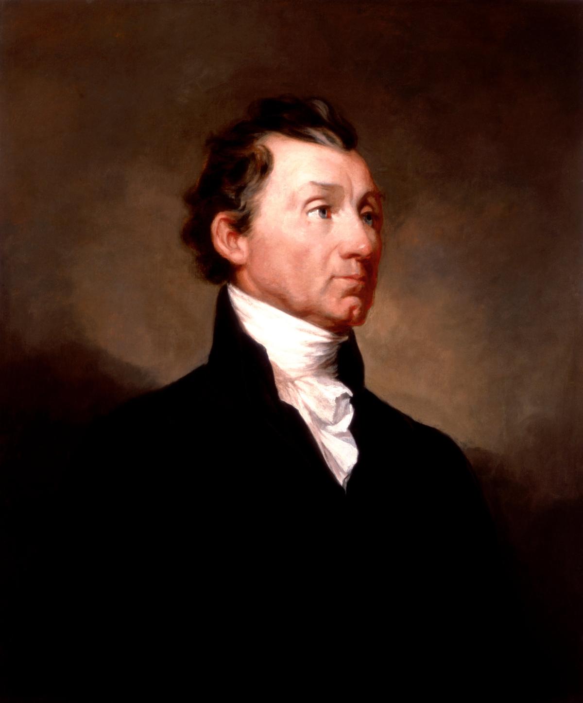 A portrait of James Monroe, circa 1819, by Samuel F. B. Morse. Oil on canvas; 29 3/5 inches by 24 3/5 inches. White House, Washington. (Public Domain)