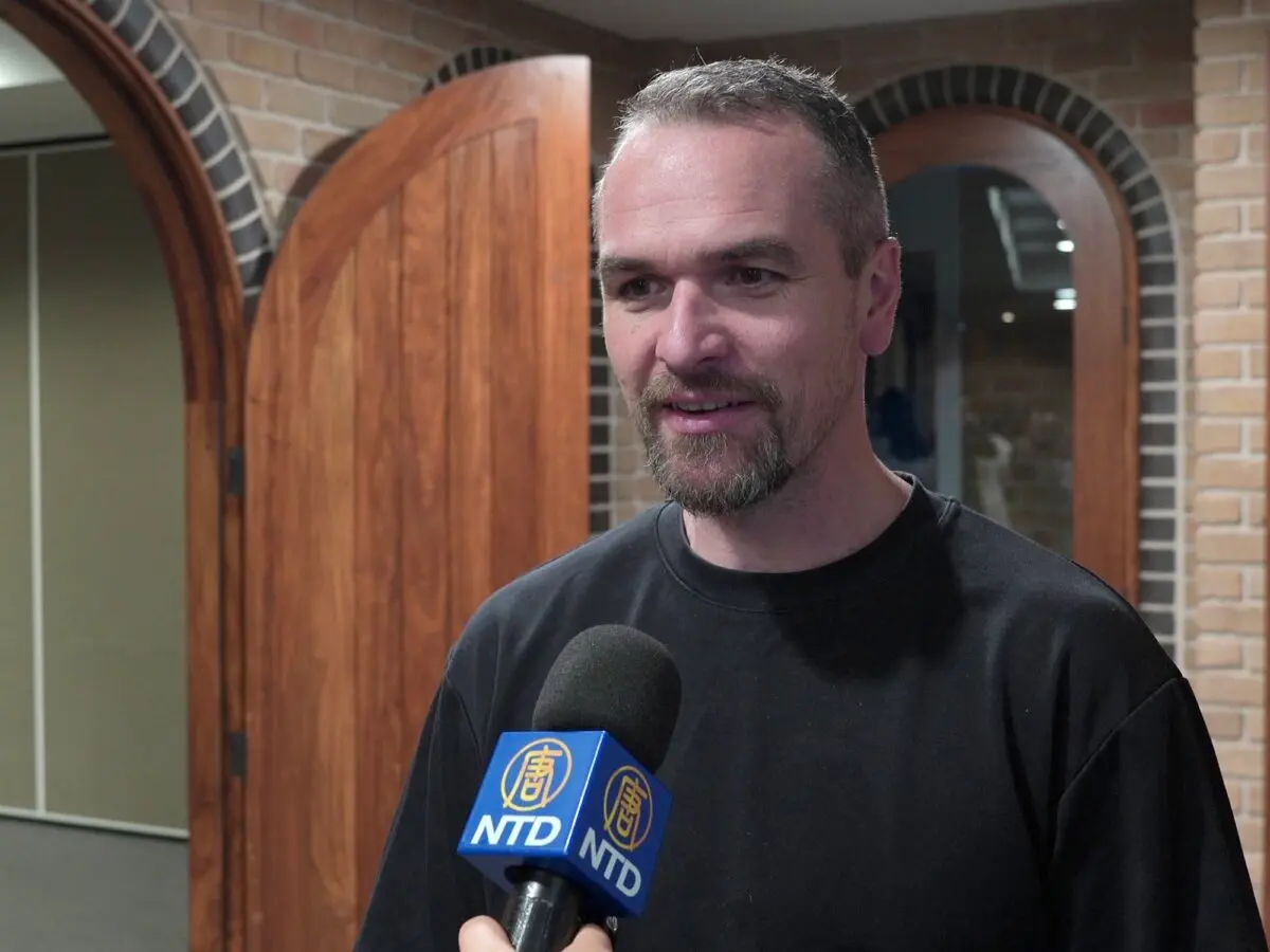 Mike Hopwood said seeing the documentary was both shocking and eye-opening. (Courtesy of NTD)