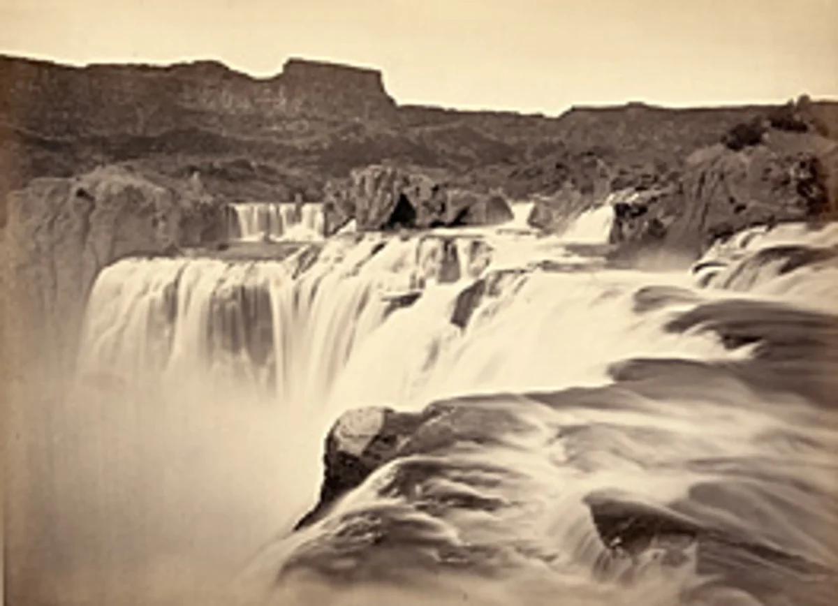 "Shoshone Falls, Snake River, Idaho, View Across Top of the Falls," 1874, by Timothy H. O’Sullivan. Albumen print, Library of Congress, Prints and Photographs Division. (Public Domain)