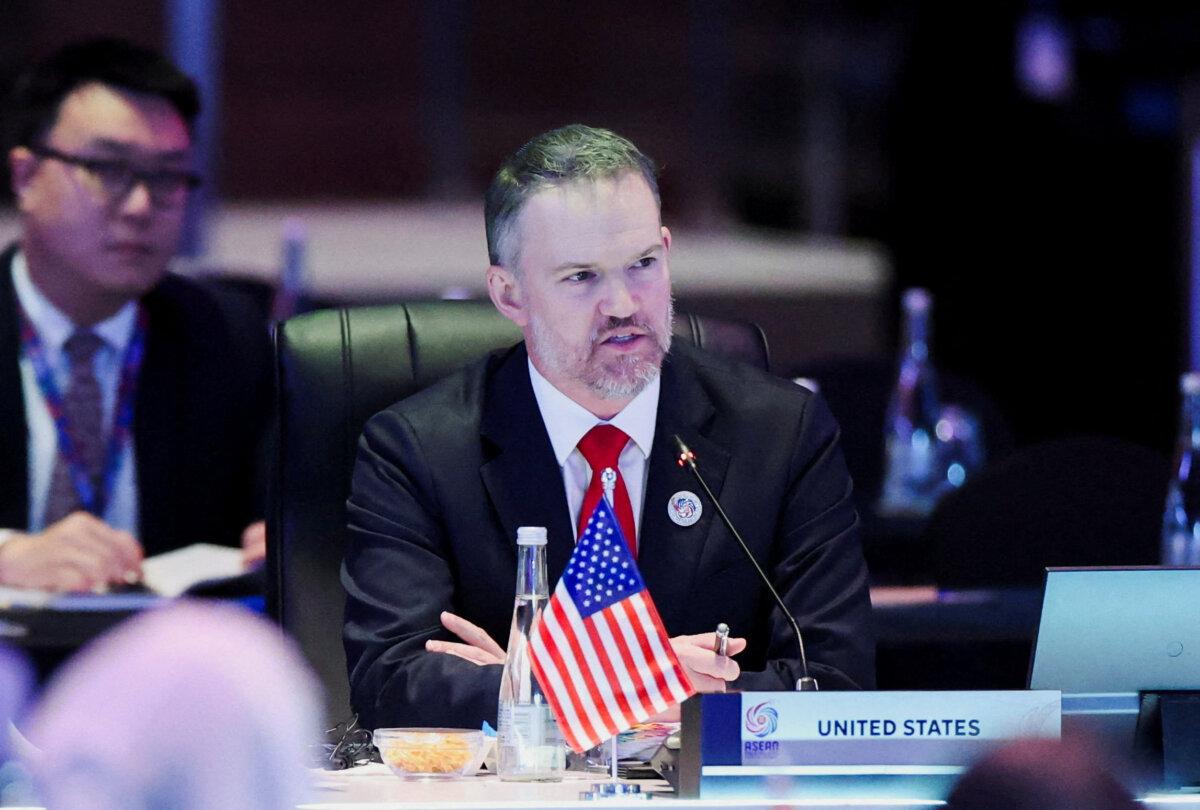 U.S. Trade Representative Jamieson Greer delivers opening remarks during the Association of Southeast Asian Nations (ASEAN) Economic Ministers' Meeting and U.S. trade representative consultation, in Kuala Lumpur, Malaysia, on Sept. 24, 2025. (Reuters/Hasnoor Hussain/File Photo)