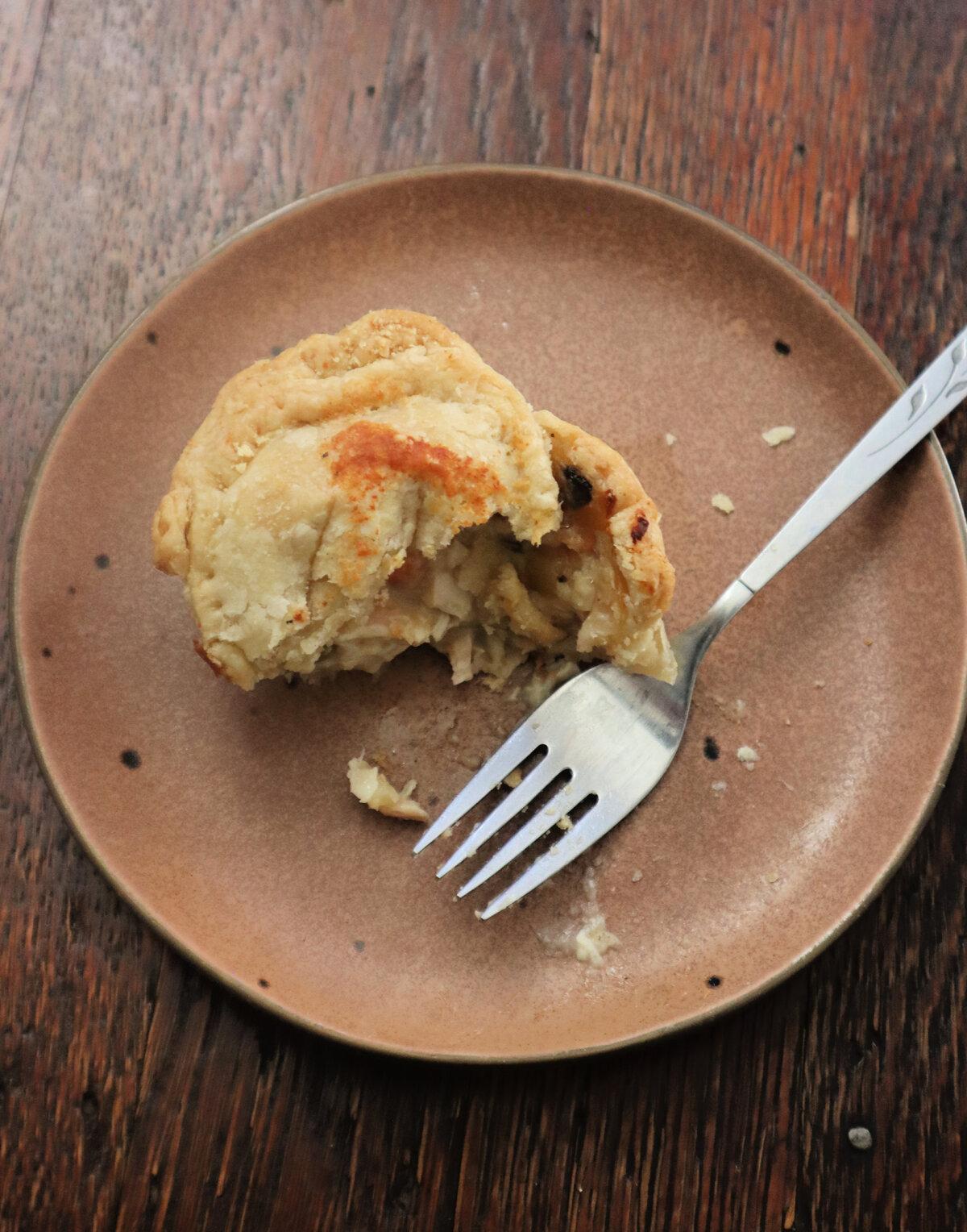 Mini chicken pot pies made in a muffin tin can be frozen and reheated when the urge for comfort food hits. (Gretchen McKay/Pittsburgh Post-Gazette/TNS)