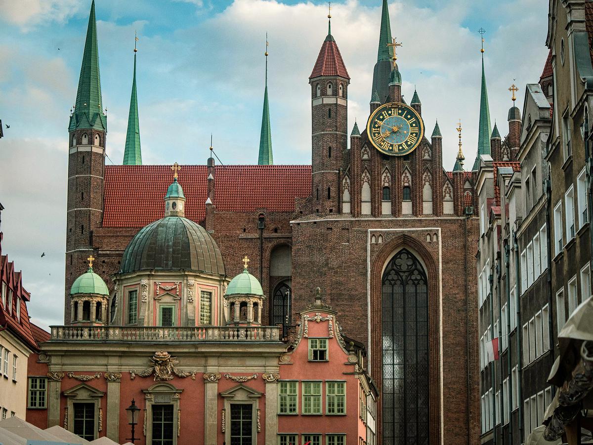 Gdansk's Basilica of St. Mary is one of the largest brick churches in the world. (Aliaksei Semirski/Pexels)