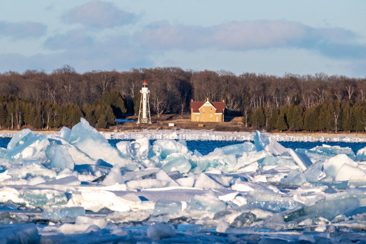 Ice floes at Plum Island. (Dan Eggert/Destination Door County/TNS)