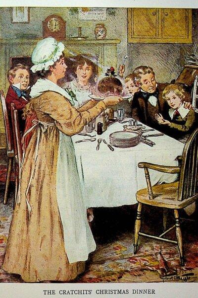 Illustration for "The Children's Dickens: Stories selected from various tales," 1909, by Gilbert Scott Wright. (Public Domain)