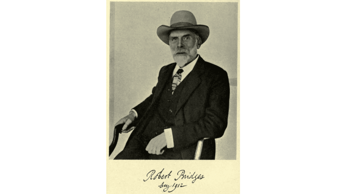 Robert Bridges was Poet Laureate of Britain for over 15 years. (Public Domain)