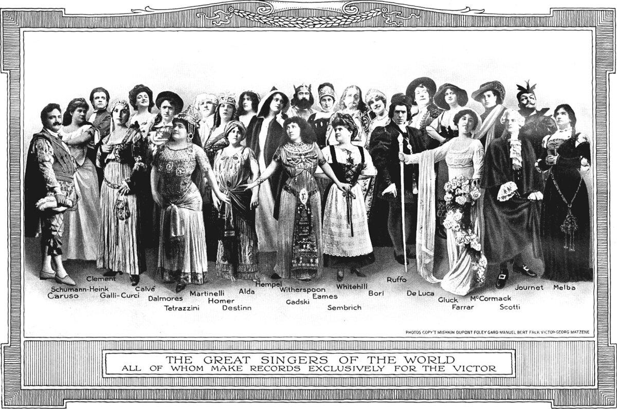 Cover of the Victrola book of the opera: stories of 120 operas with 700 illustrations and descriptions of 1,200 Victor opera records. (Public Domain)