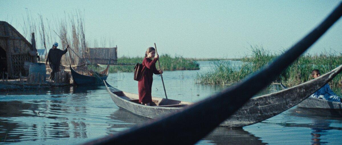 Lamia (Baneen Ahmad Nayyef) lives in the Mesopotamian Marshes, in ‘The President’s Cake." (Sony Pictures Classics)