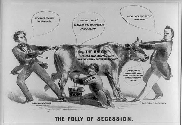 "The Folly of Secession," by Currier & Ives. Library of Congress. (Public Domain)