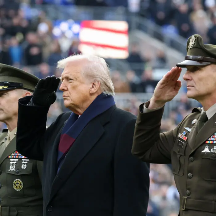 Trump Watches the Army–Navy Football Game