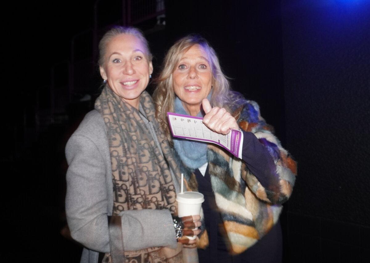 Christine Klaeren and Sofia Smirnova enjoyed Shen Yun's evening performance at Galaxie Amnéville on Dec. 18, 2025. (Mary Man/The Epoch Times)