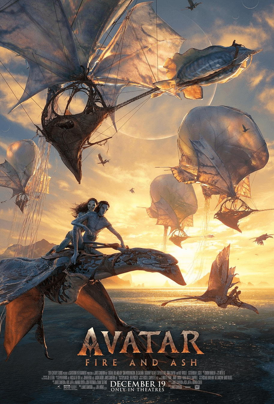 Promotional poster for "Avatar: Fire and Ash." (20th Century Studios)