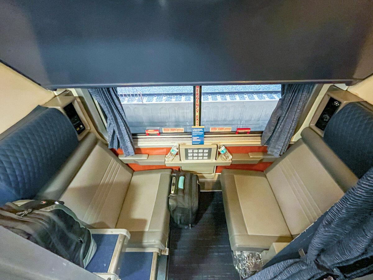Roomettes measure about 23 square feet in Amtrak's Southwest Chief train from Los Angeles to Chicago. (Christopher Reynolds/Los Angeles Times/TNS)