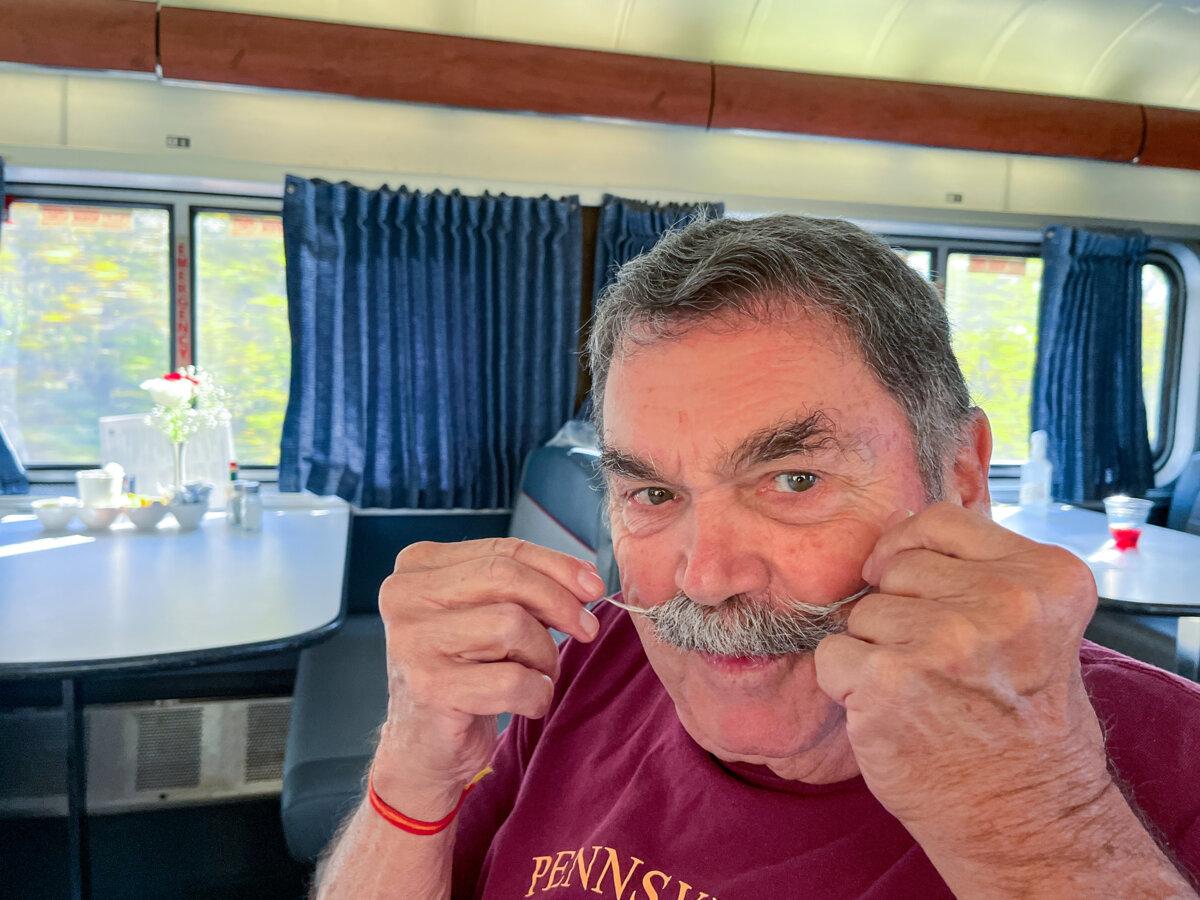 Ernie Haecker, of Sante Fe and New York, is a regular on Amtrak’s Southwest Chief train between Los Angeles and Chicago. (Christopher Reynolds/Los Angeles Times/TNS)