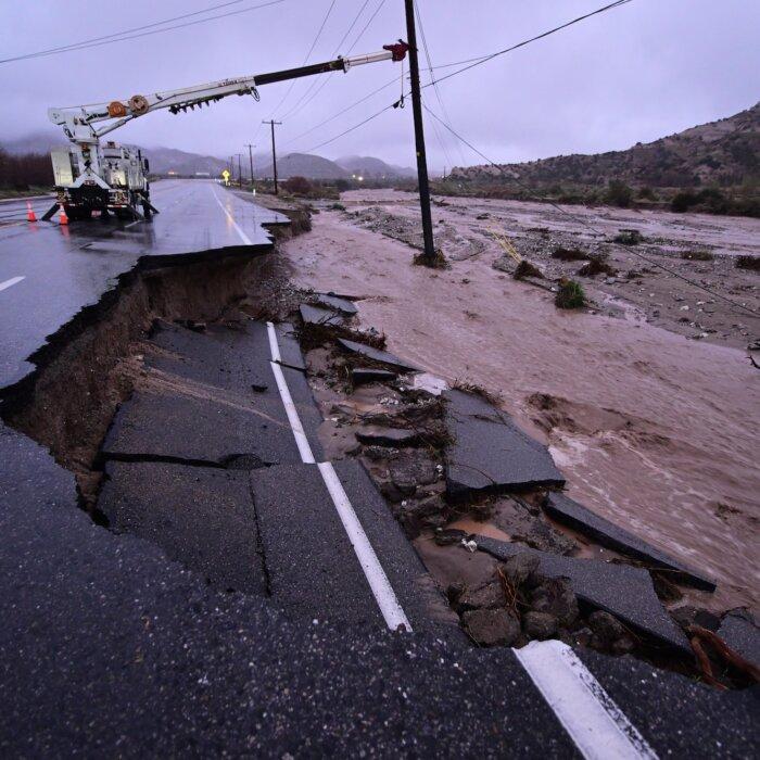 Newsom Declares Emergency as Floods, Mudslides Threaten California on Christmas Day