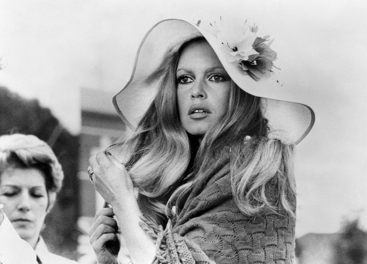 French actress Brigitte Bardot on the set of the film "Don Juan 73" directed by Roger Vadim in Stockholm on Aug. 4, 1972. (TT News Agency/AFP via Getty Images)