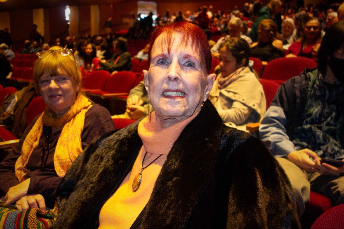 Jan Telesky enjoyed watching Shen Yun at the San Jose Center for the Performing Arts on Dec. 27, 2025. Having followed Shen Yun since its inception in 2006, this was likely her 18th time seeing it. (Gary Wang/The Epoch Times)
