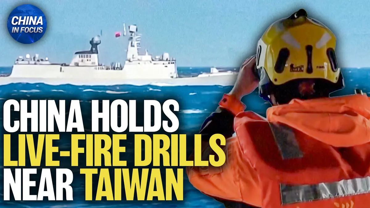 China Stages Warships, Fighter Jets Near Taiwan thumbnail