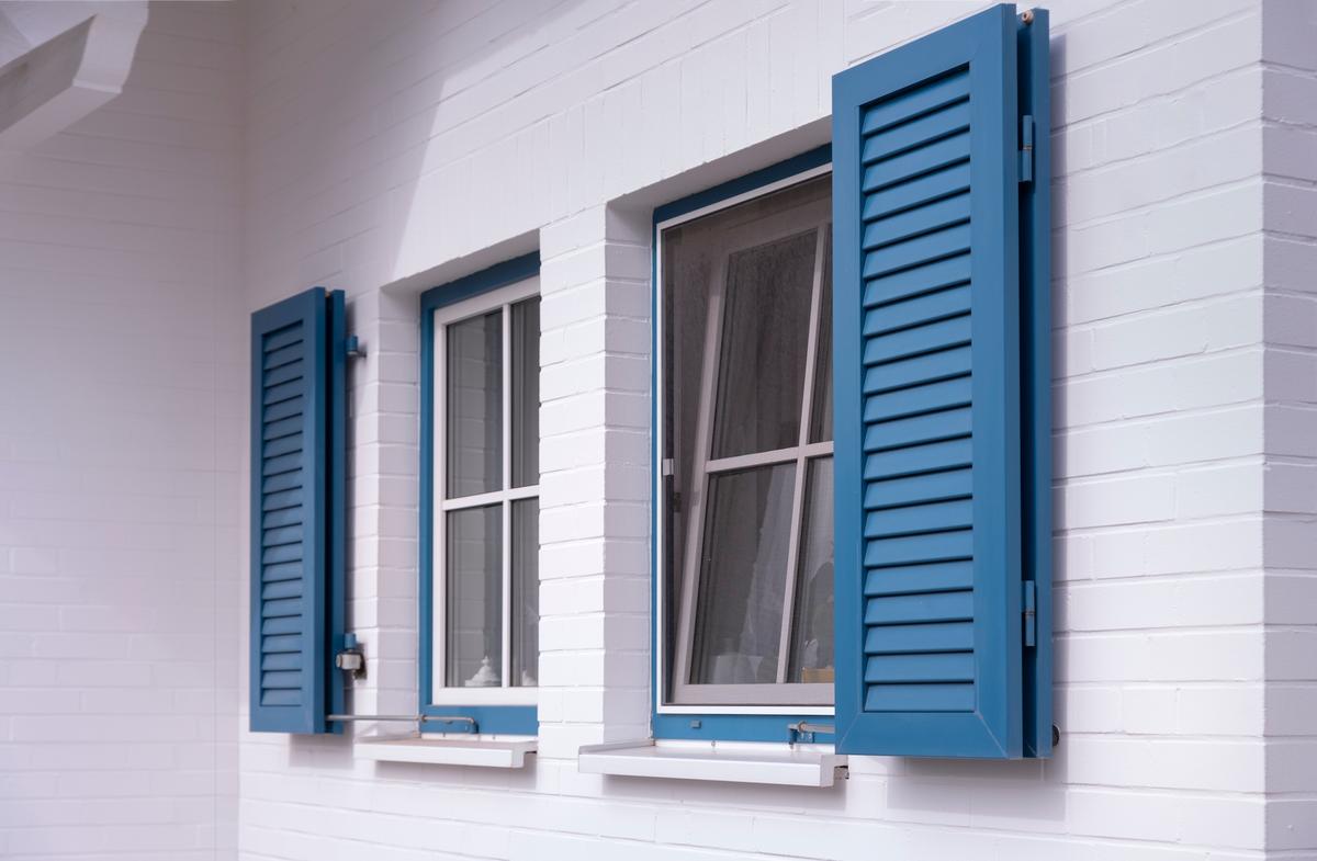 Add Attractive Louvered Shutters