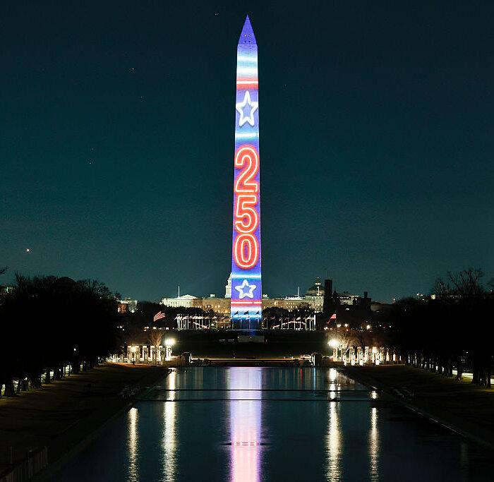 Washington Monument Illumination Kicks Off Yearlong Celebration of America’s 250th Birthday