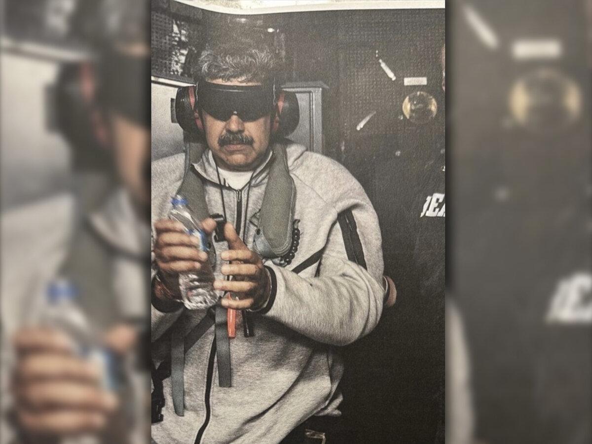 Nicolás Maduro on board the USS Iwo Jima, On Jan. 3, 2026. (The White House)