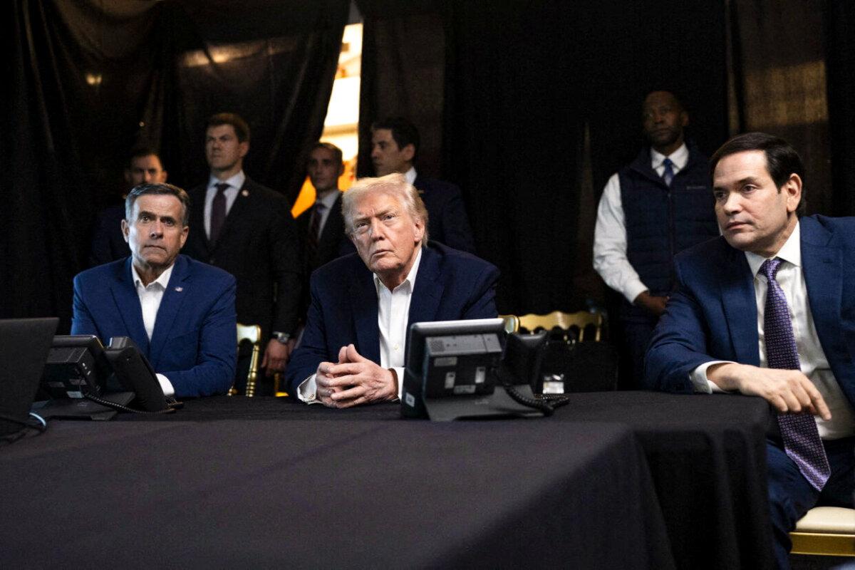 President Trump with CIA Director John Ratcliffe (L) and Secretary of State Marco Rubio as they watch the U.S. military operation in Venezuela on Jan. 3, 2026. (@realDonaldTrump/Handout via Reuters)