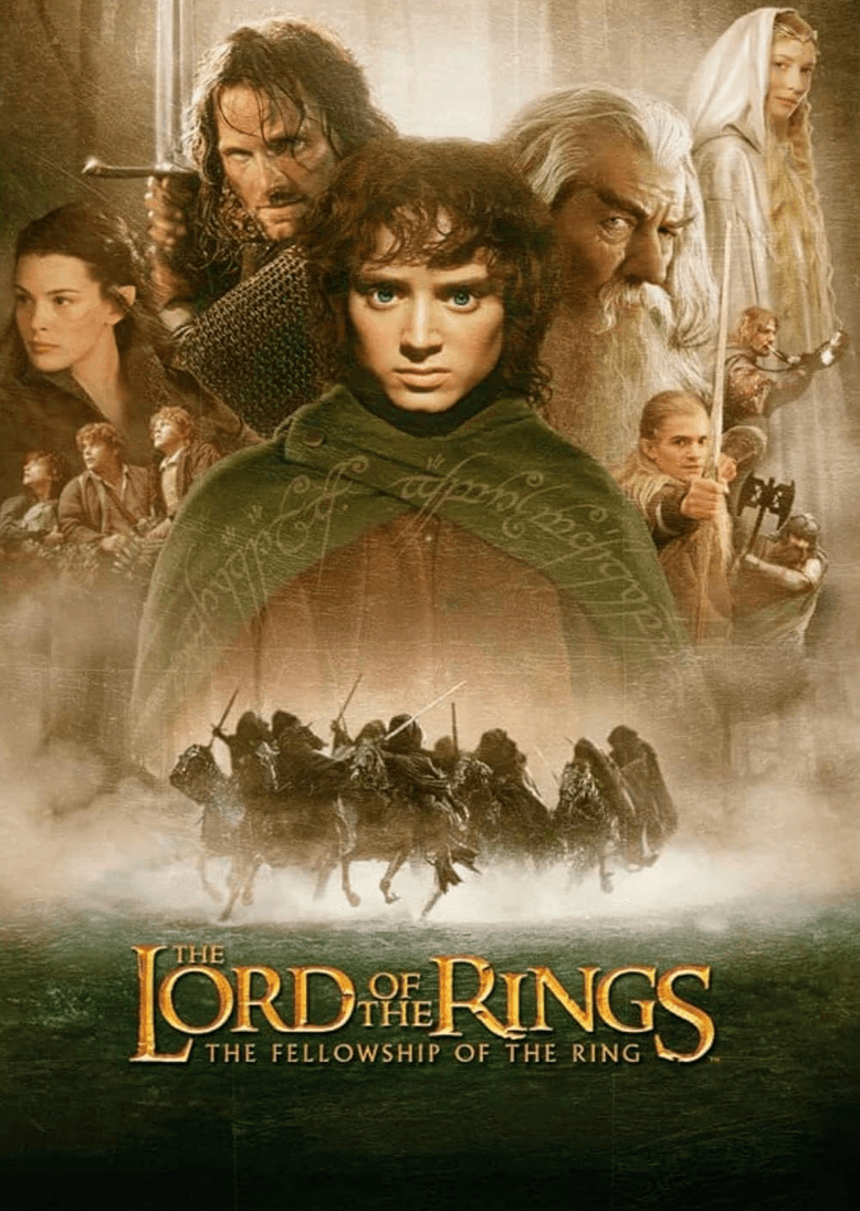 Promotional poster for "The Lord of the Rings: The Fellowship of the Ring." (New Line Cinema)