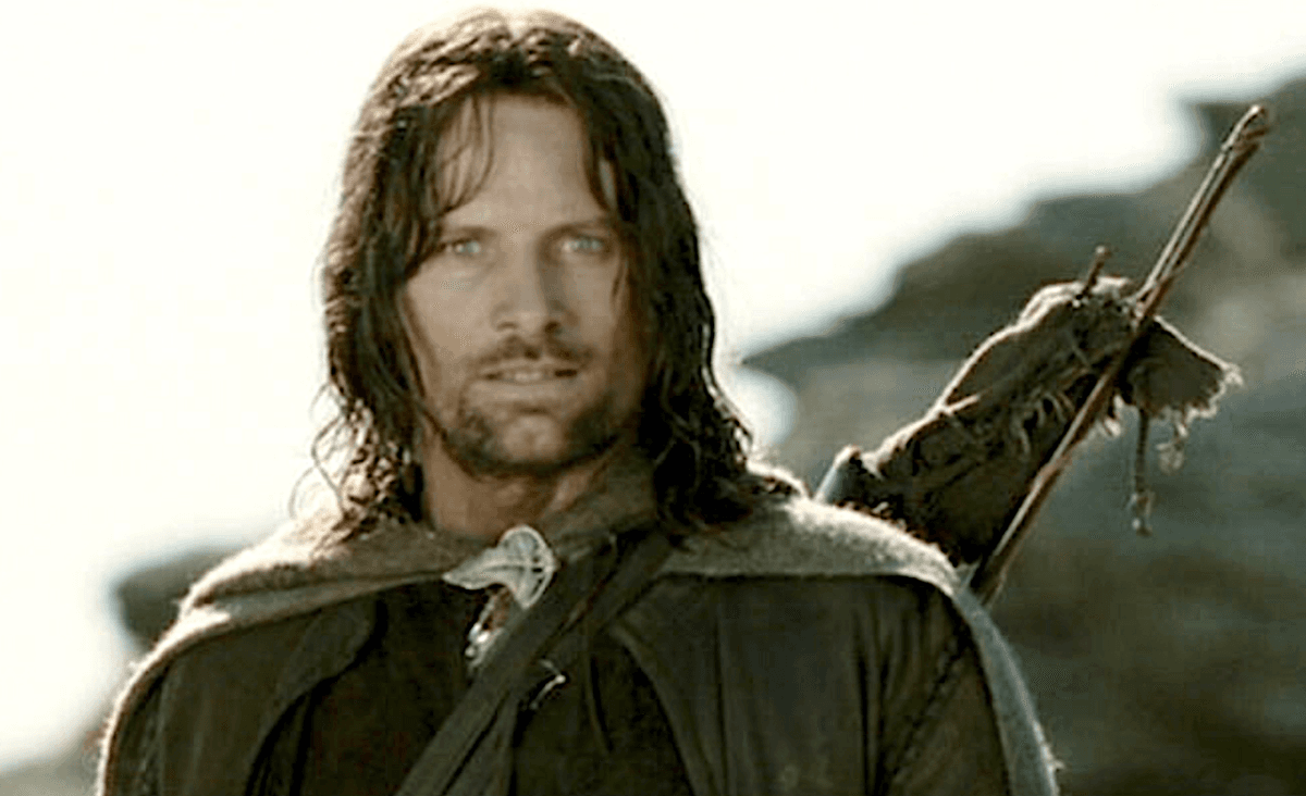 Aragorn (Viggo Mortensen), in "The Lord of the Rings: The Fellowship of the Ring." (New Line Cinema)