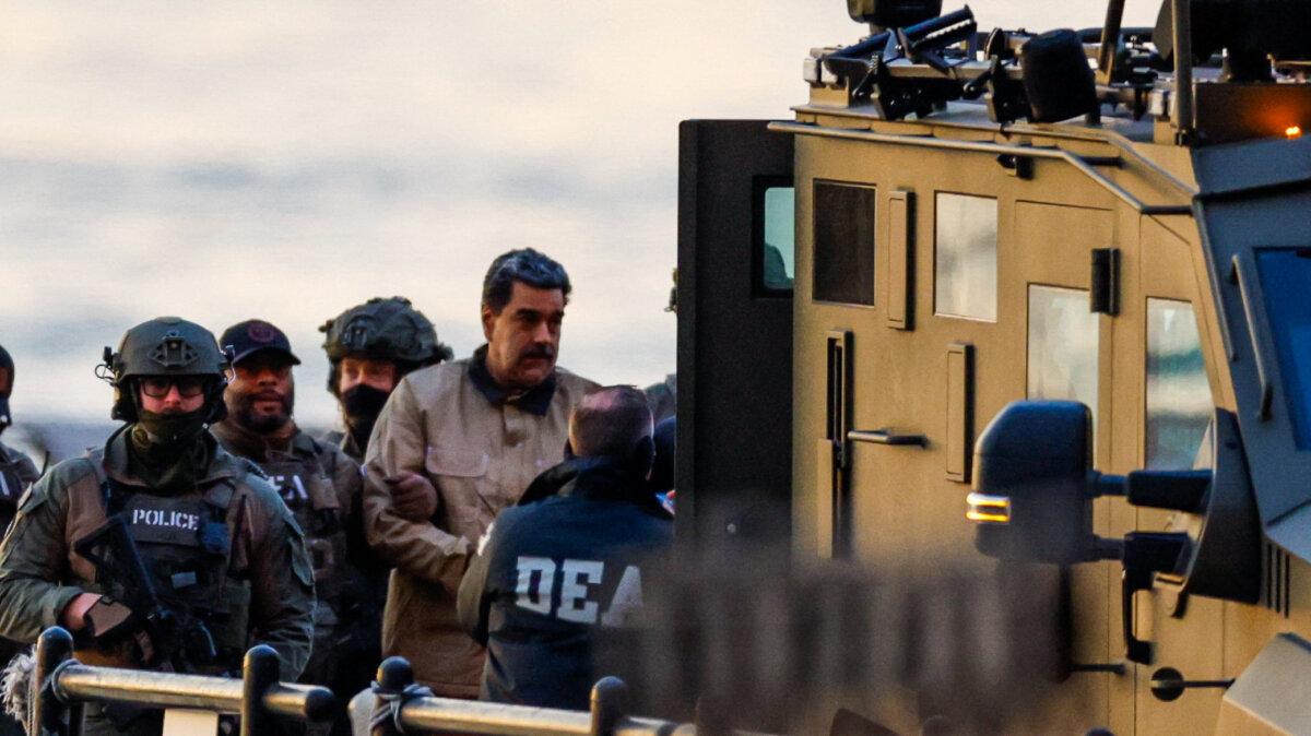 Captured Venezuelan leader Nicolas Maduro arrives at the Downtown Manhattan Heliport, prior to his first court appearance in New York City, on Jan. 5, 2026. (Eduardo Munoz/Reuters)
