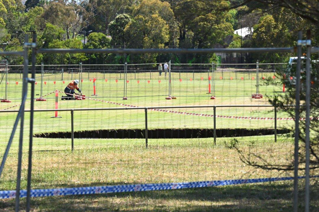 Fears After 12-Metre-Wide Sinkhole Emerges Near Major Tunnel Project