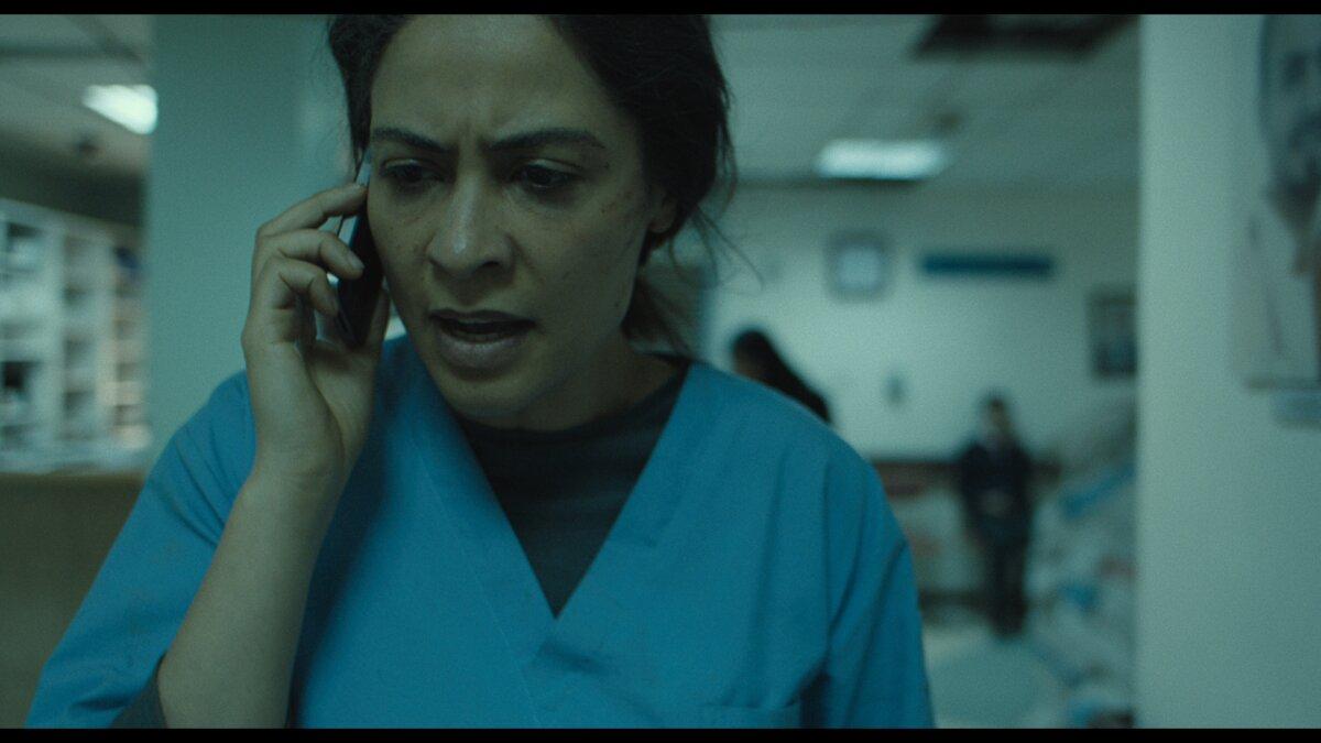 Dr. Amira Homsi (Yasmine al Massri), in "I Was a Stranger." (Angel Studios)
