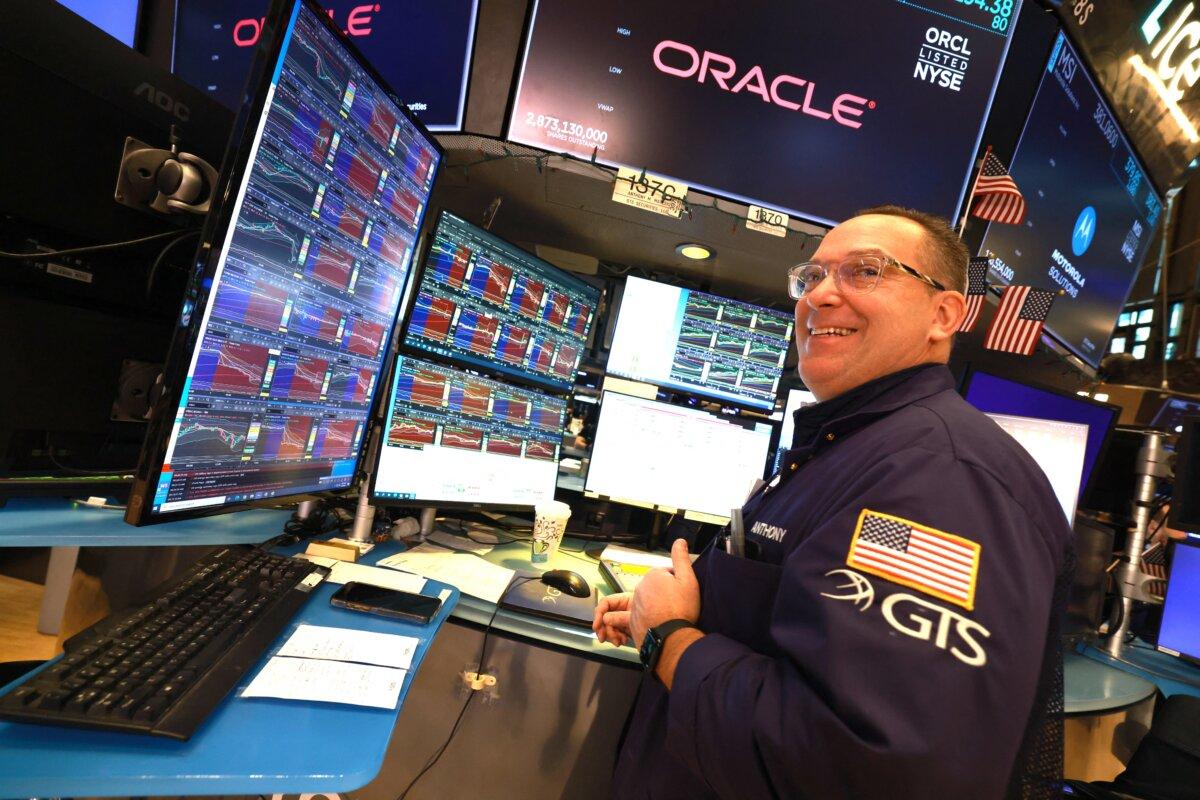 A trader works on the floor of the New York Stock Exchange on Jan. 7, 2026. (Timothy A. Clary/AFP via Getty Images)