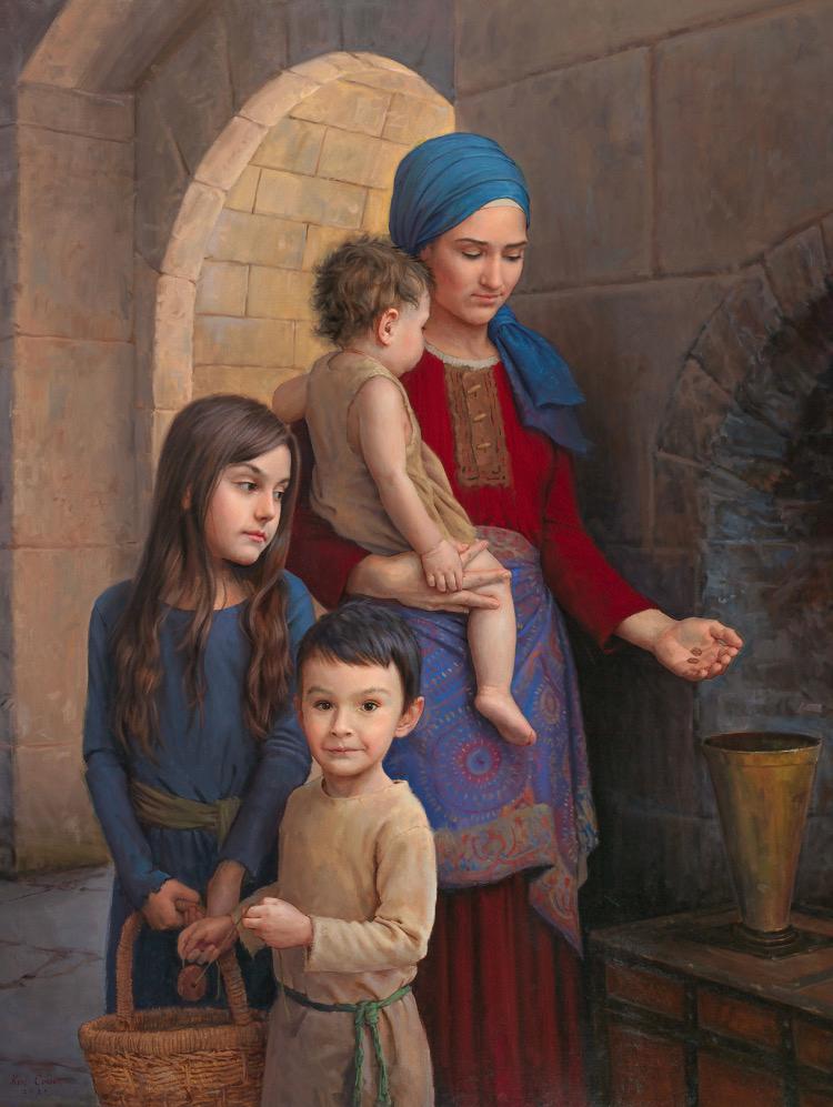 “The Widow's Mite,” 2023, by Ken Corbett. Oil on canvas; 60 inches by 48 inches. (Courtesy of NTD International Figure Painting Competition)