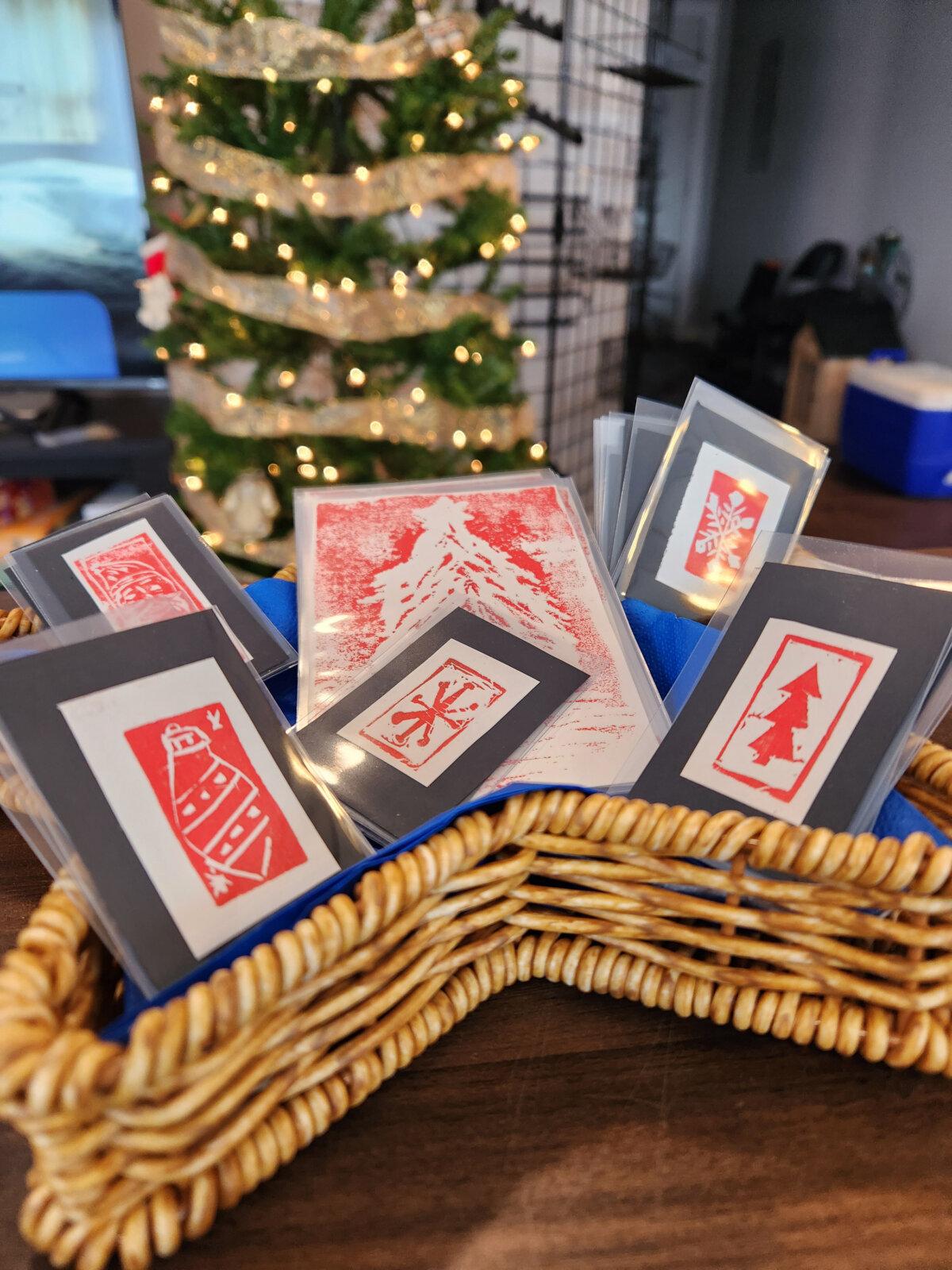 Tiny art prints make an inexpensive party favor or gift idea when celebrating holidays on the road. (Myscha Theriault/TNS)