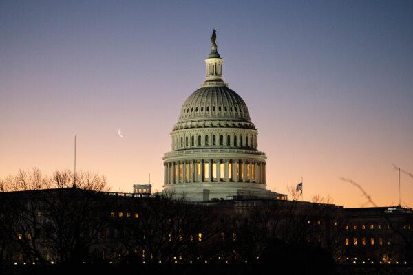 The U.S. Capitol building at sunrise in Washington on Jan. 16, 2025. (Madalina Kilroy/The Epoch Times)