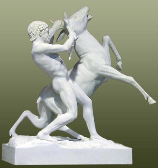 "Hercules Captures the Ceryneian Hind," 2009, by J. M. Félix Magdalena. (<a href="https://commons.wikimedia.org/w/index.php?title=User:Jomafemag&action=edit&redlink=1">Jomafemag</a>/<a href="https://creativecommons.org/licenses/by-sa/3.0/deed.en">CC BY-SA 3.0</a>)