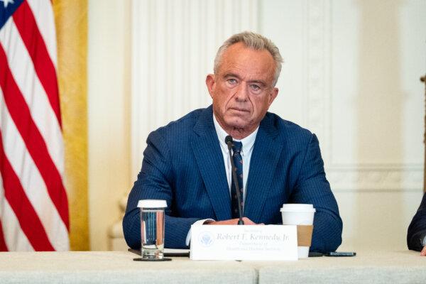 Health Secretary Robert Kennedy Jr. attends the "Great, Historic Investment in Rural Health Roundtable" in the East Room of the White House on Jan. 16, 2026. (Madalina Kilroy/The Epoch Times)