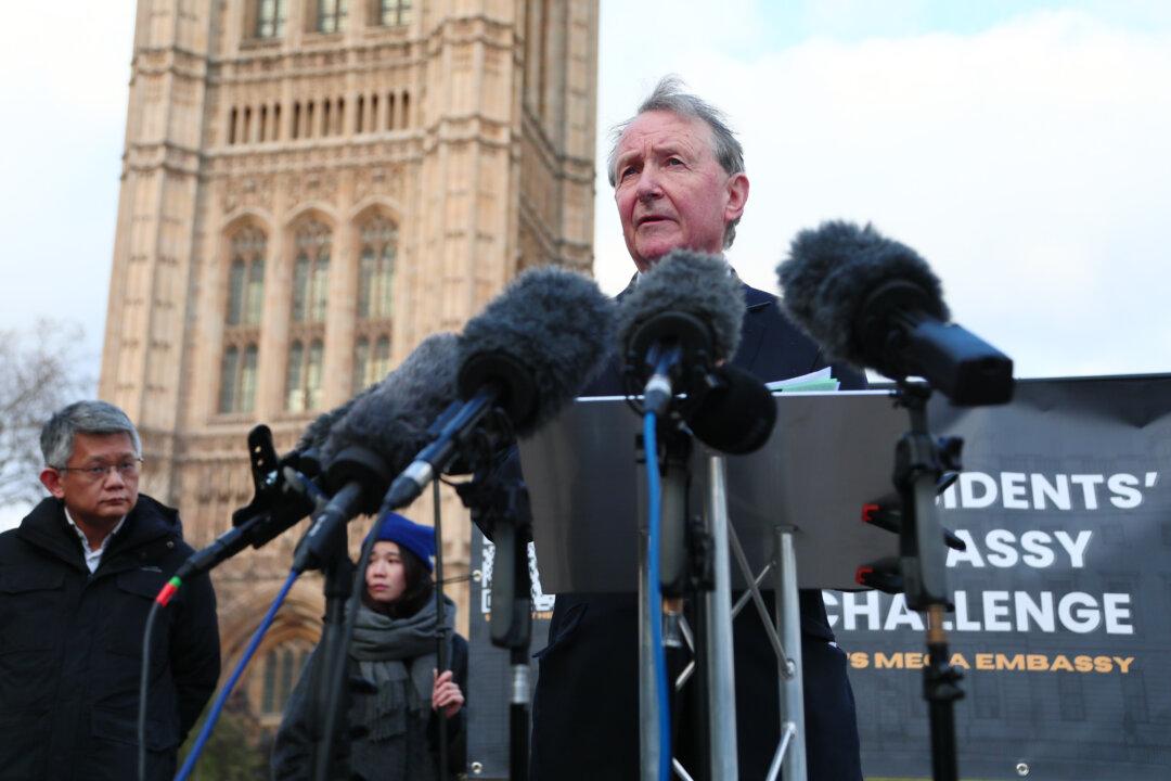 London Residents Hold News Conference Following China Embassy Announcement