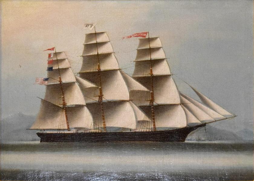 The extreme clipper ship Nepturne's Car, 1853. (Public Domain)