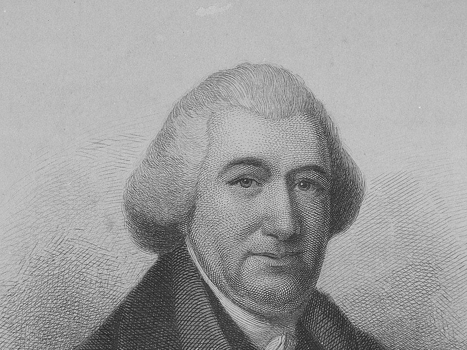 A portrait of John Hanson. An etching based on a portrait by Charles Willson Peale that was painted from life in 1781–1782. (Public Domain)