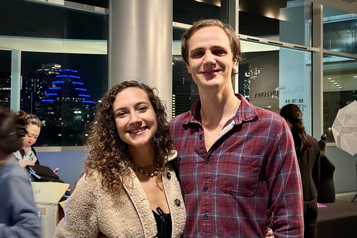 Emily Wiebe and Lars King enjoyed Shen Yun's evening show at the Long Center for the Performing Arts on Jan. 21, 2026. (Sonia Wu/The Epoch Times)