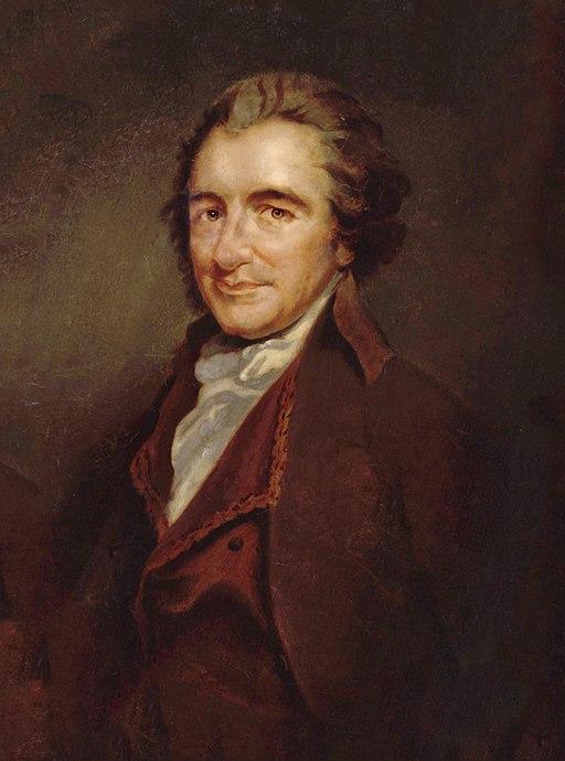 Thomas Paine, copy by Auguste Millière, after an engraving by William Sharp, after George Romney, circa 1876. (Public Domain)